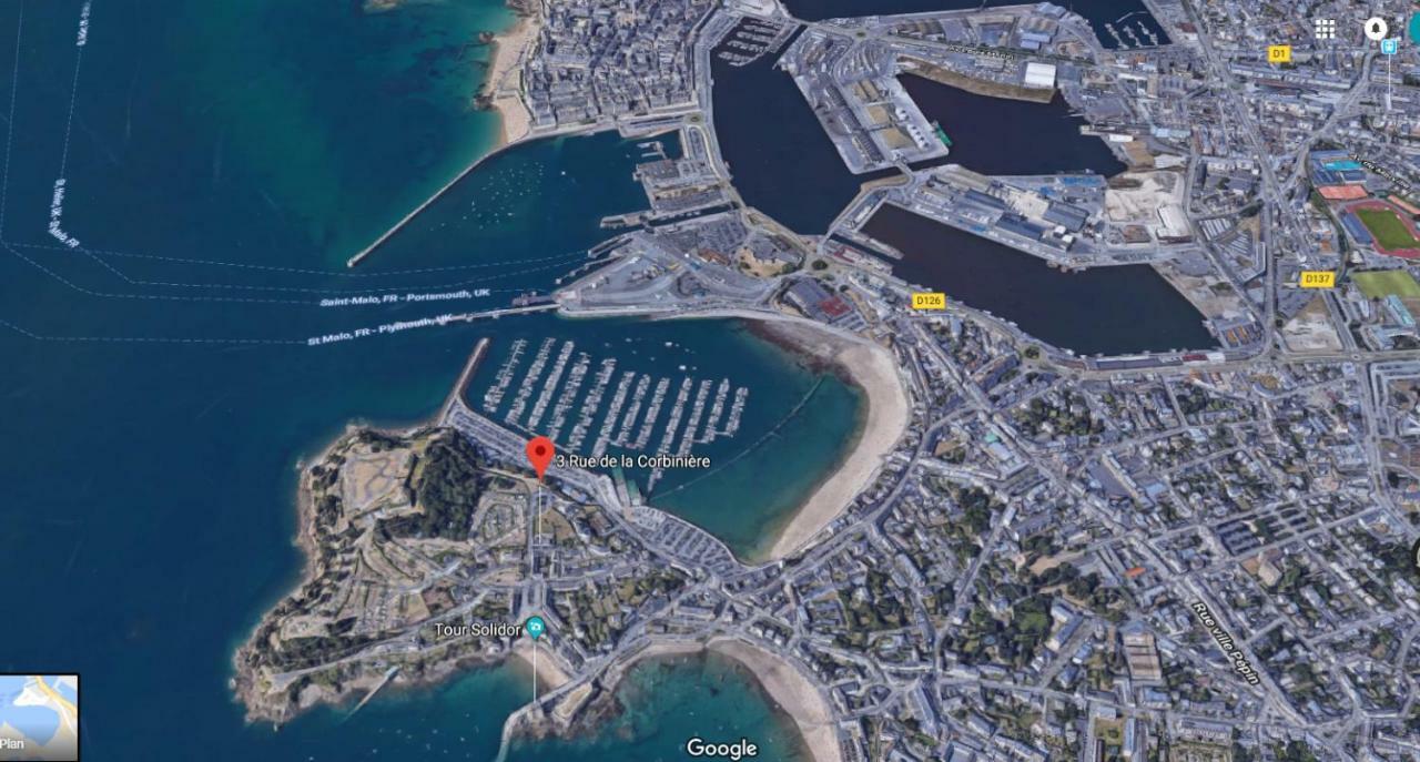 Cosy Solidor Beach View Apartman Saint-Malo Kültér fotó